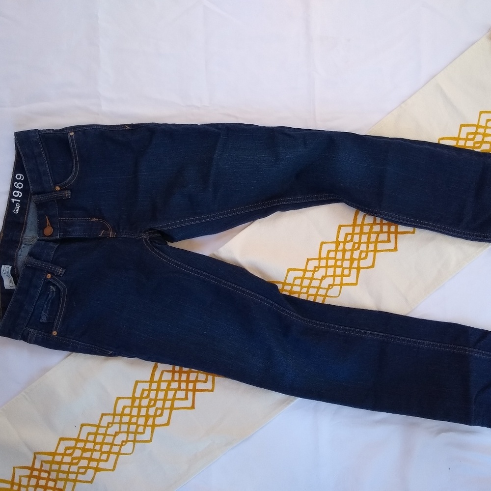 Gap | real straight dark wash jeans - Picture 6 of 8